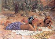 Charles Alphonse du Fresnoy Bathers Resting oil